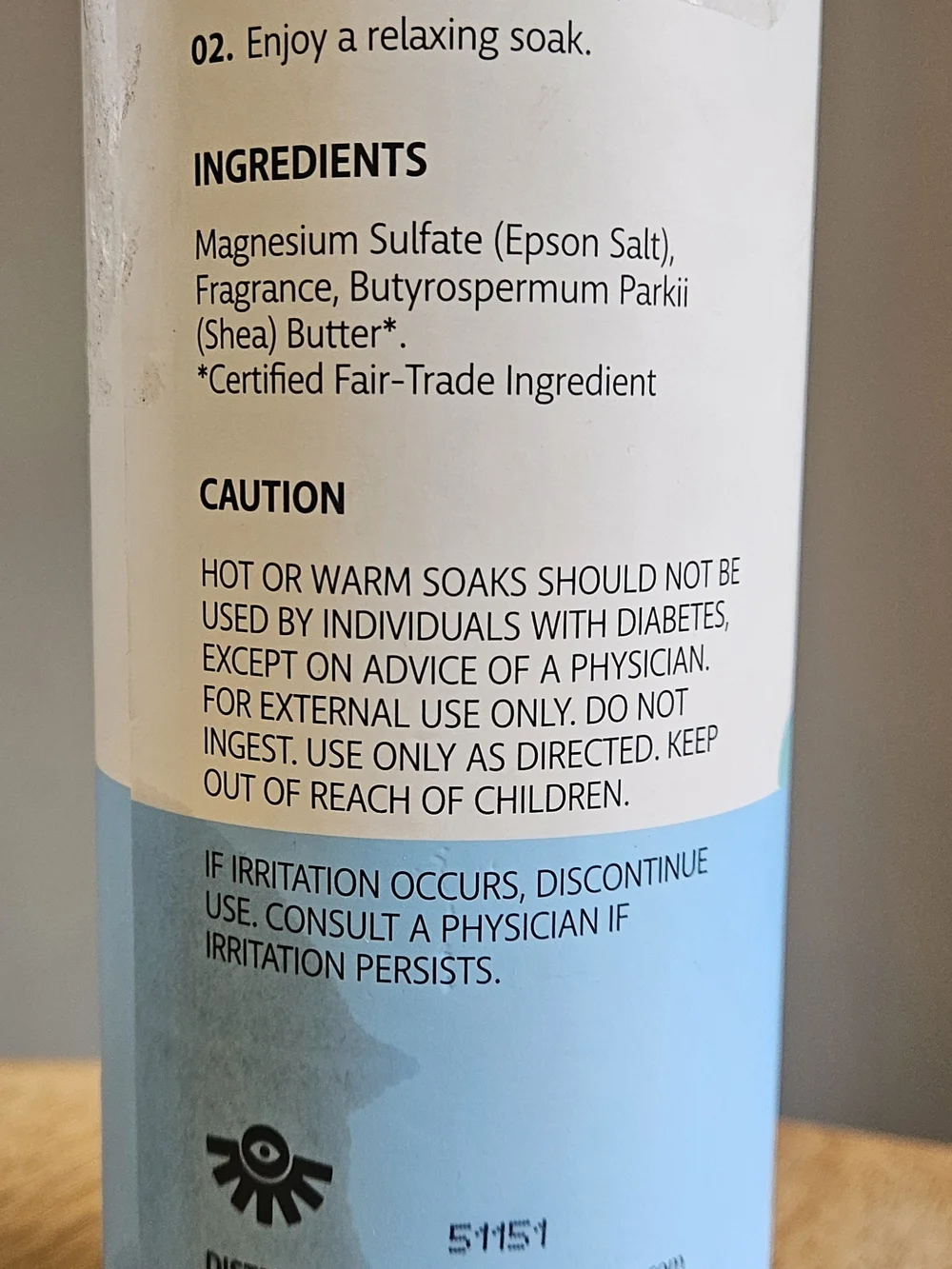 Tranquil Bath Salts - Bergamot Lavender And Lemon. 24 Oz New